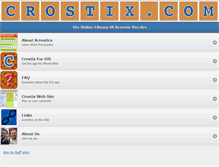 Tablet Screenshot of crostix.com
